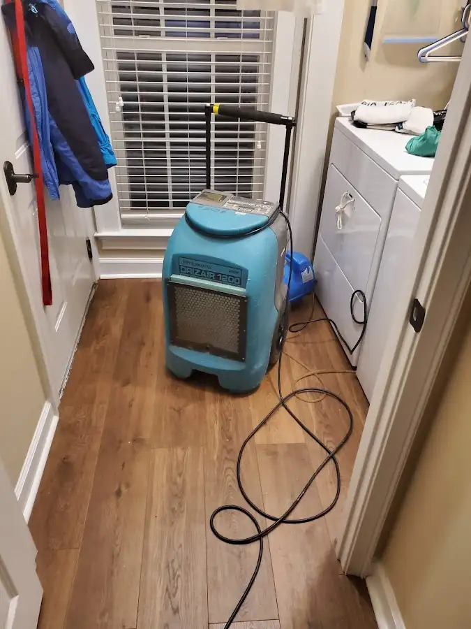 Commercial dehumidifier deployed for Flood Damage Cleanup in Madison Heights